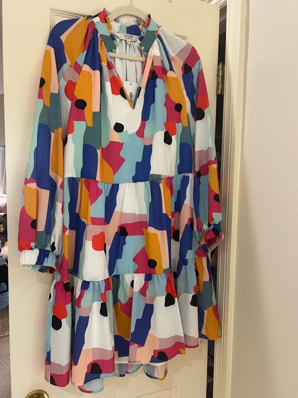 crosby. Multicolor Abstract Print Dress